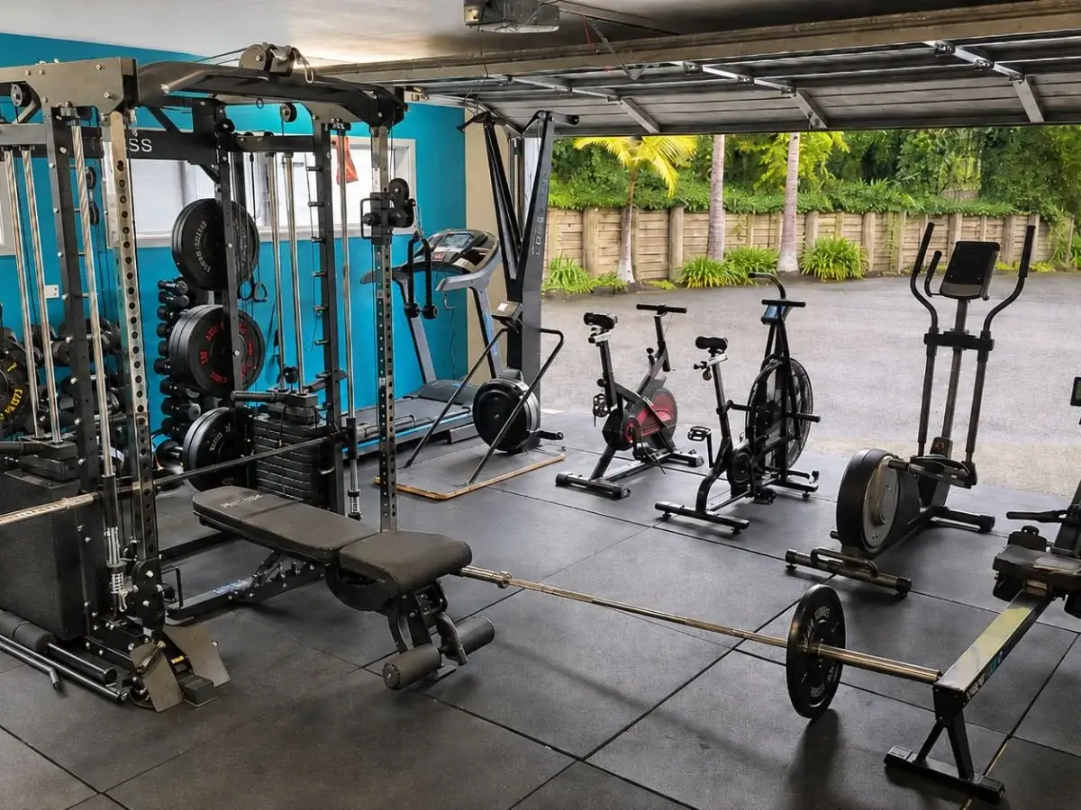 The on-site gym at Keystone Lodge
