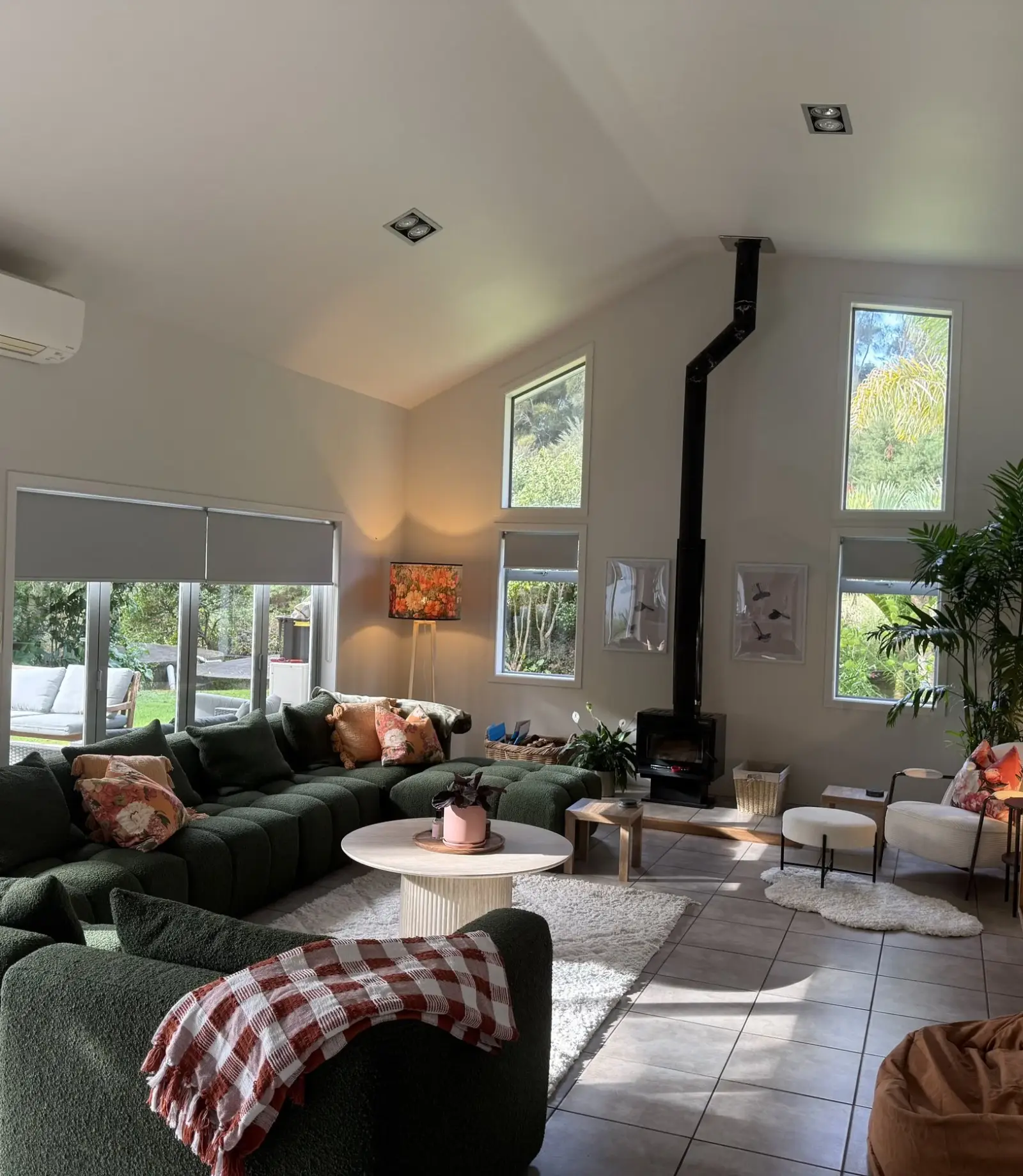 Communal living room, where guests can sit together and connections are made. A calm, serene and peaceful environment away from everyday triggers.